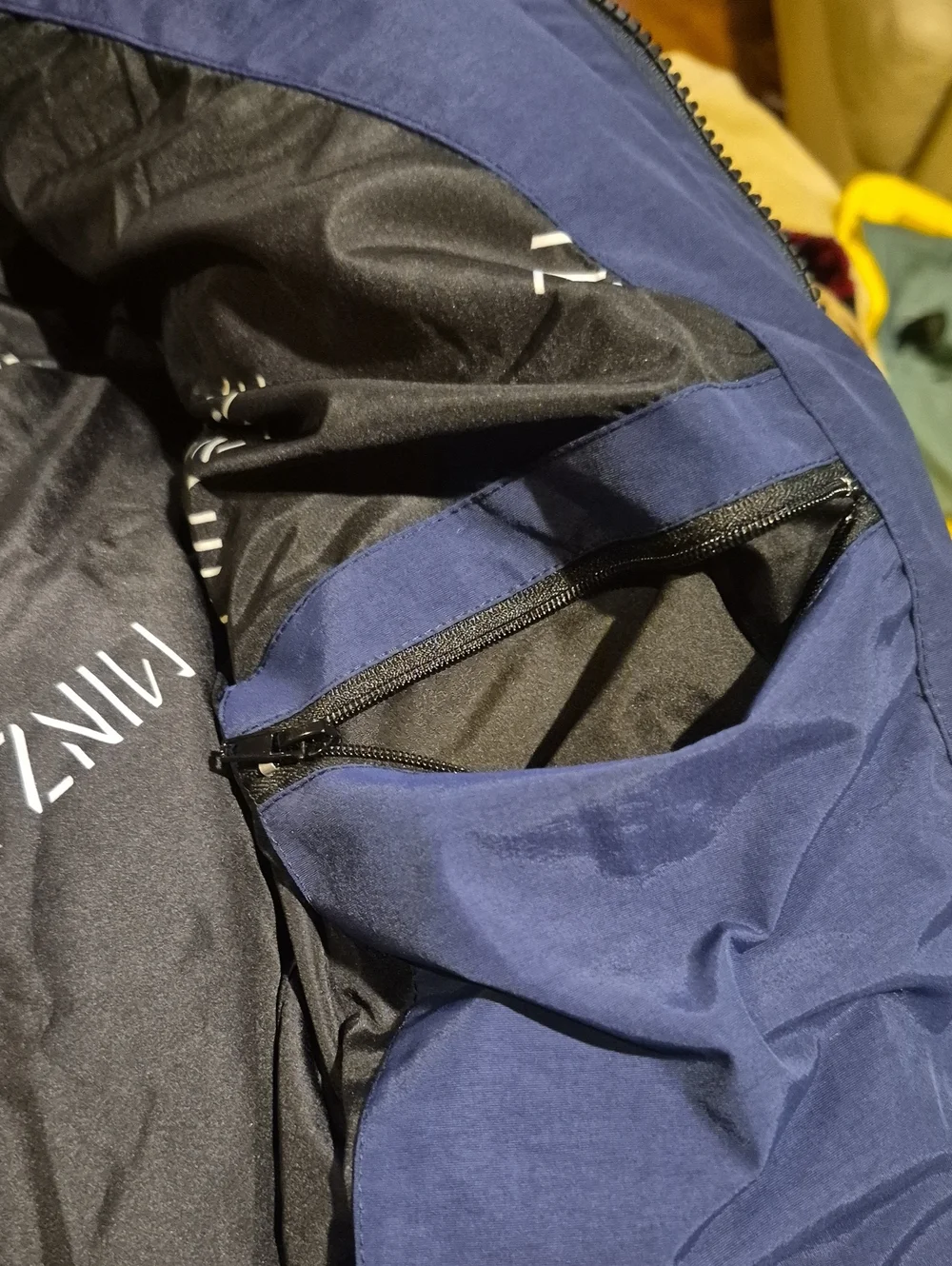 NEW--Zara Navy Puffer Coat with Faux Fur-Trim Hood